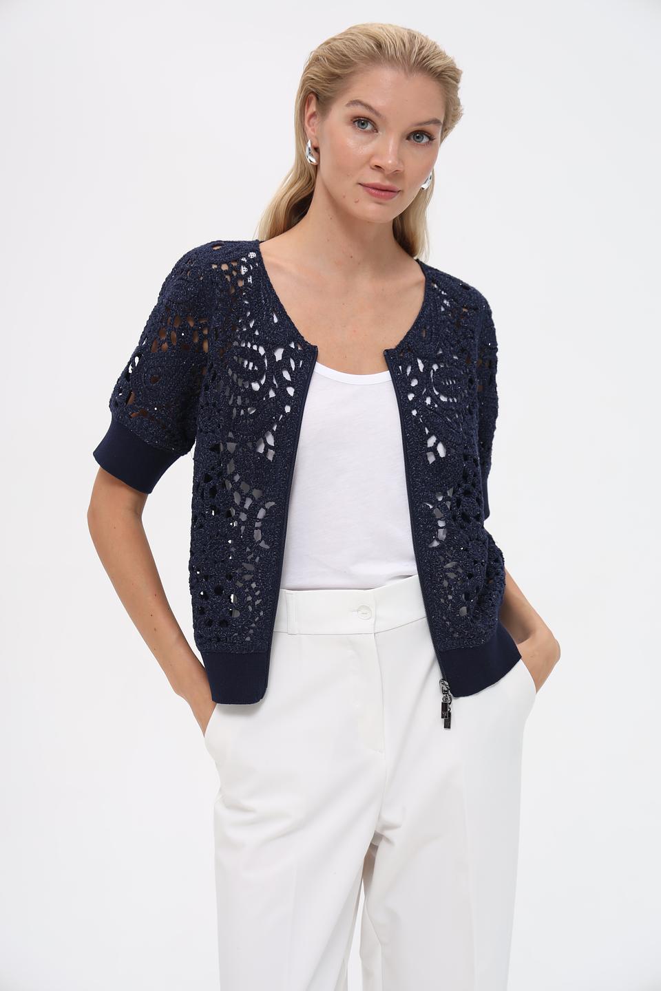 Жакет Monari с ажурной отделкой