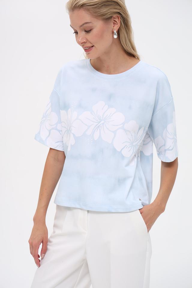 Пуловер Monari с цветочным принтом