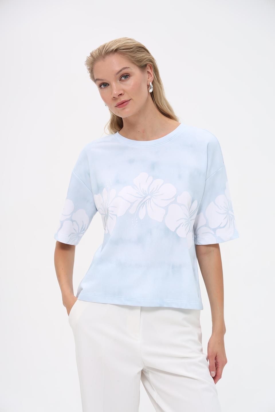 Пуловер Monari с цветочным принтом