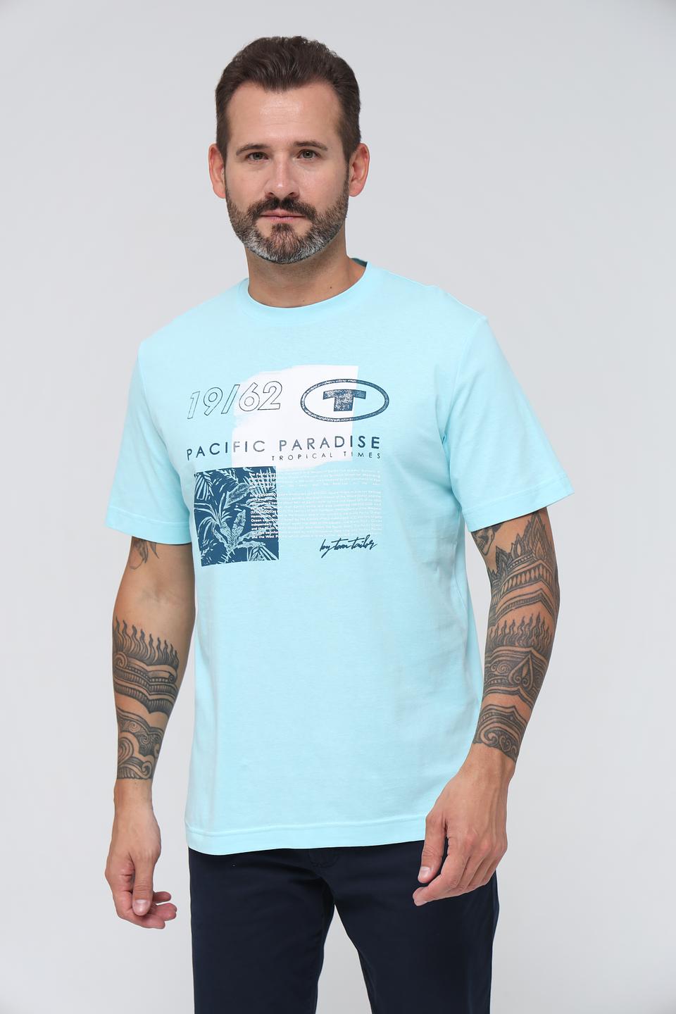 Футболка Tom Tailor PACIFIC PARADISE голубая