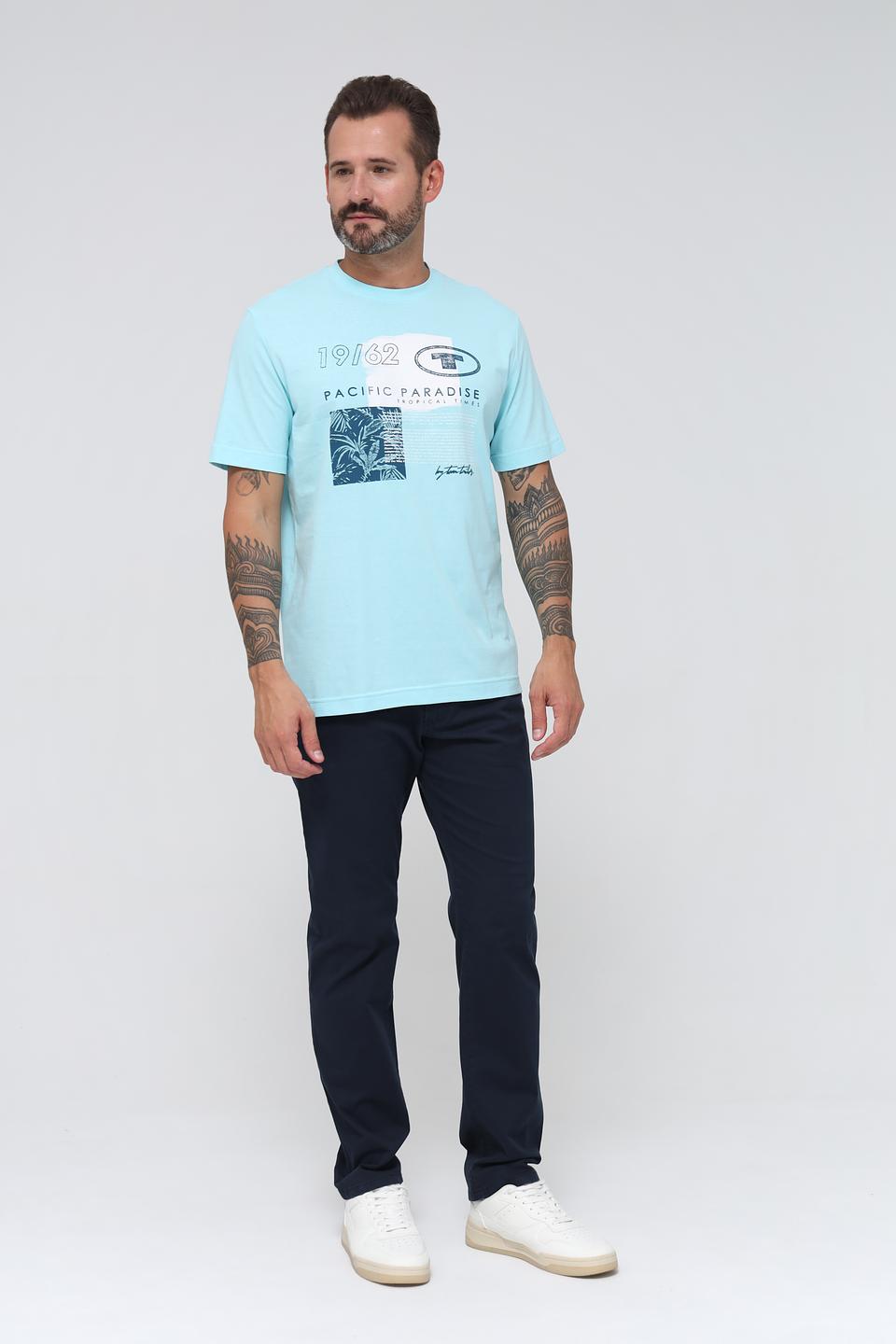 Футболка Tom Tailor PACIFIC PARADISE голубая