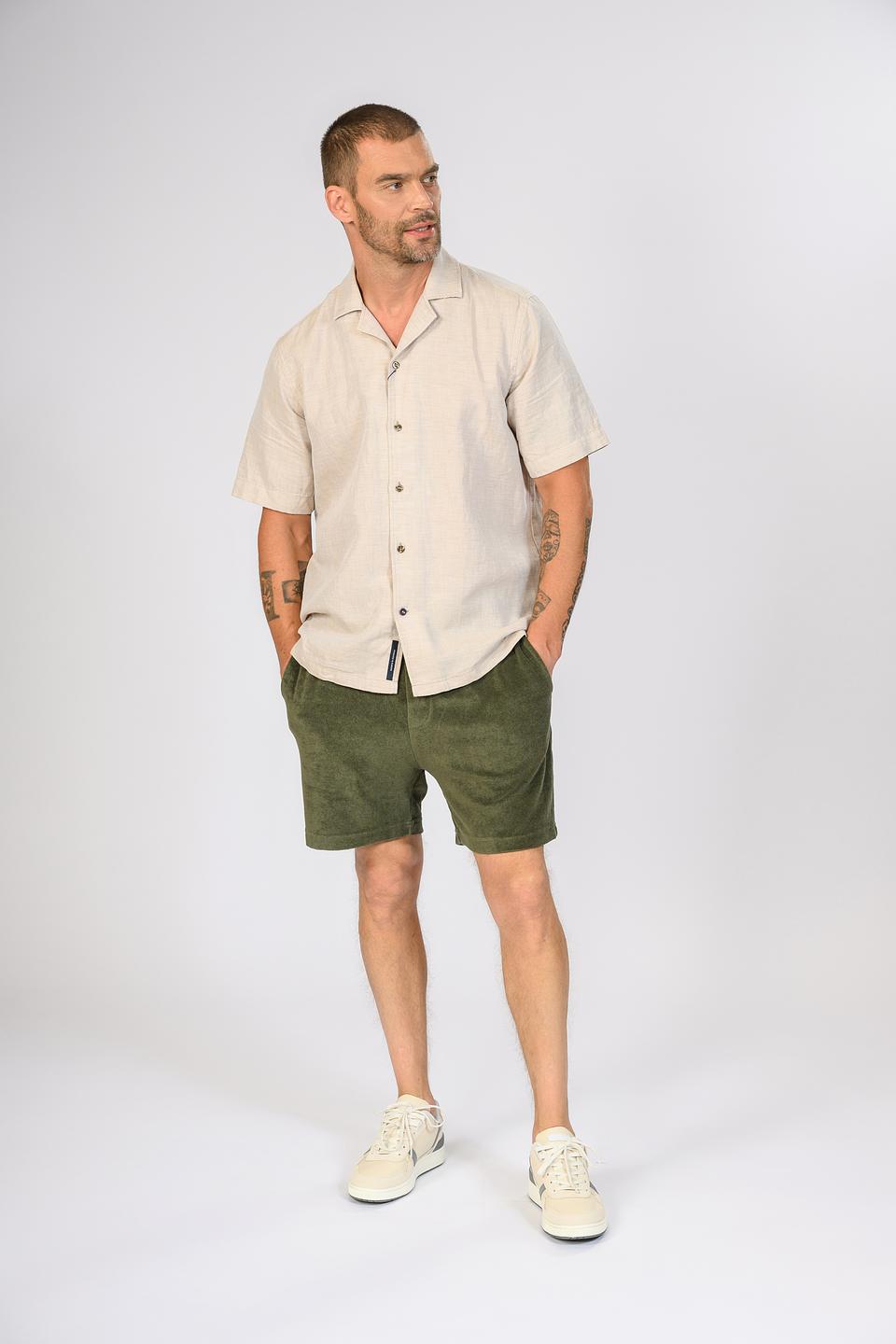 Шорты Strellson хаки с манжетами