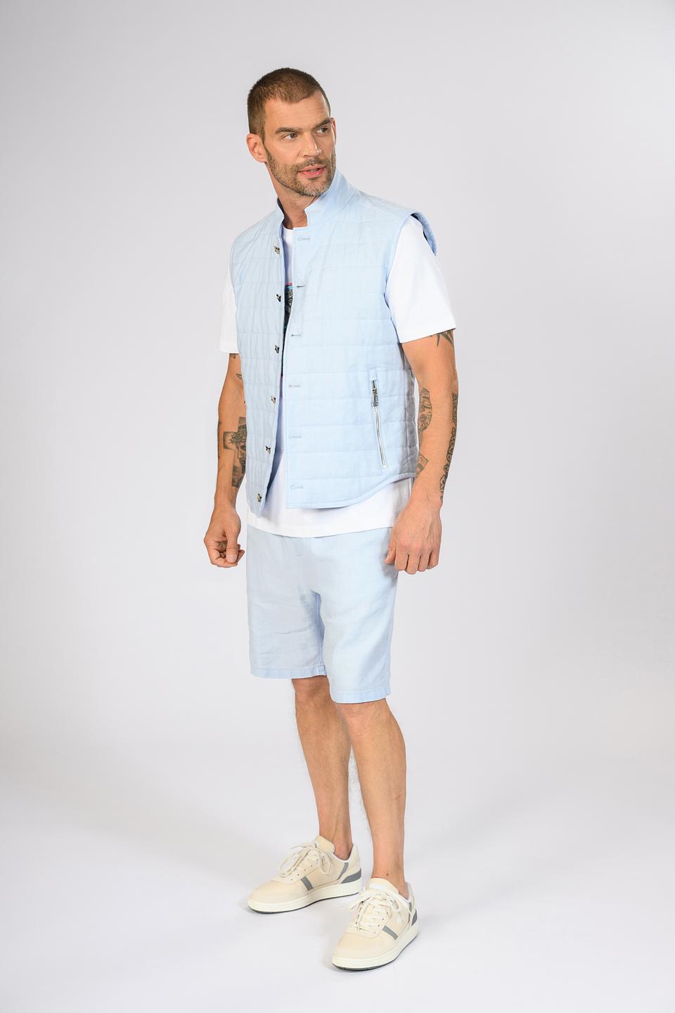 Жилет Windsor стеганый голубой