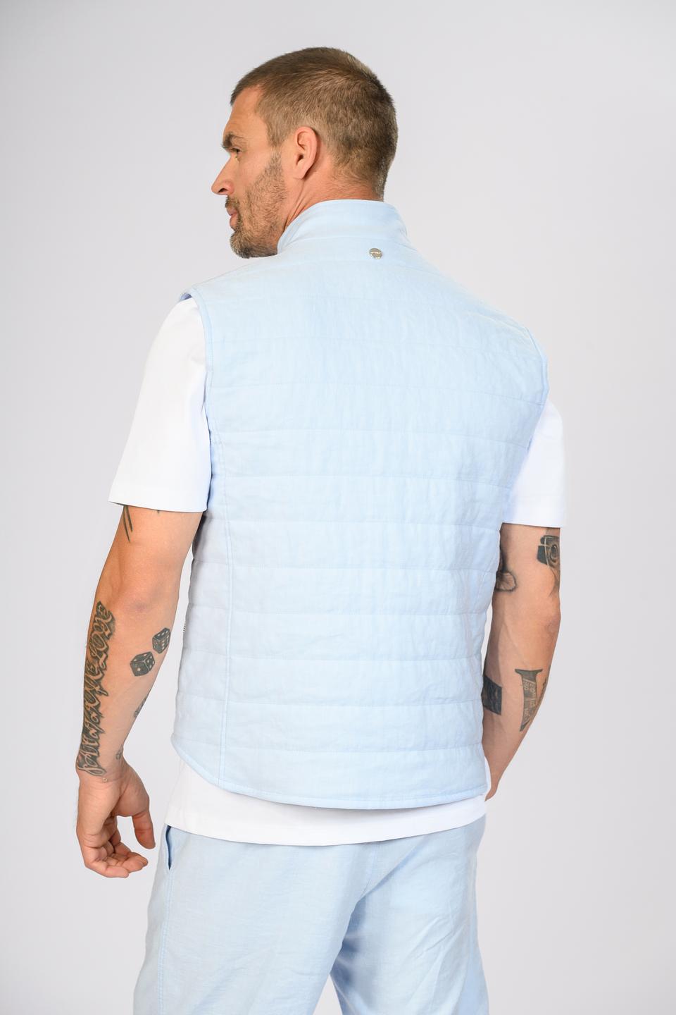 Жилет Windsor стеганый голубой