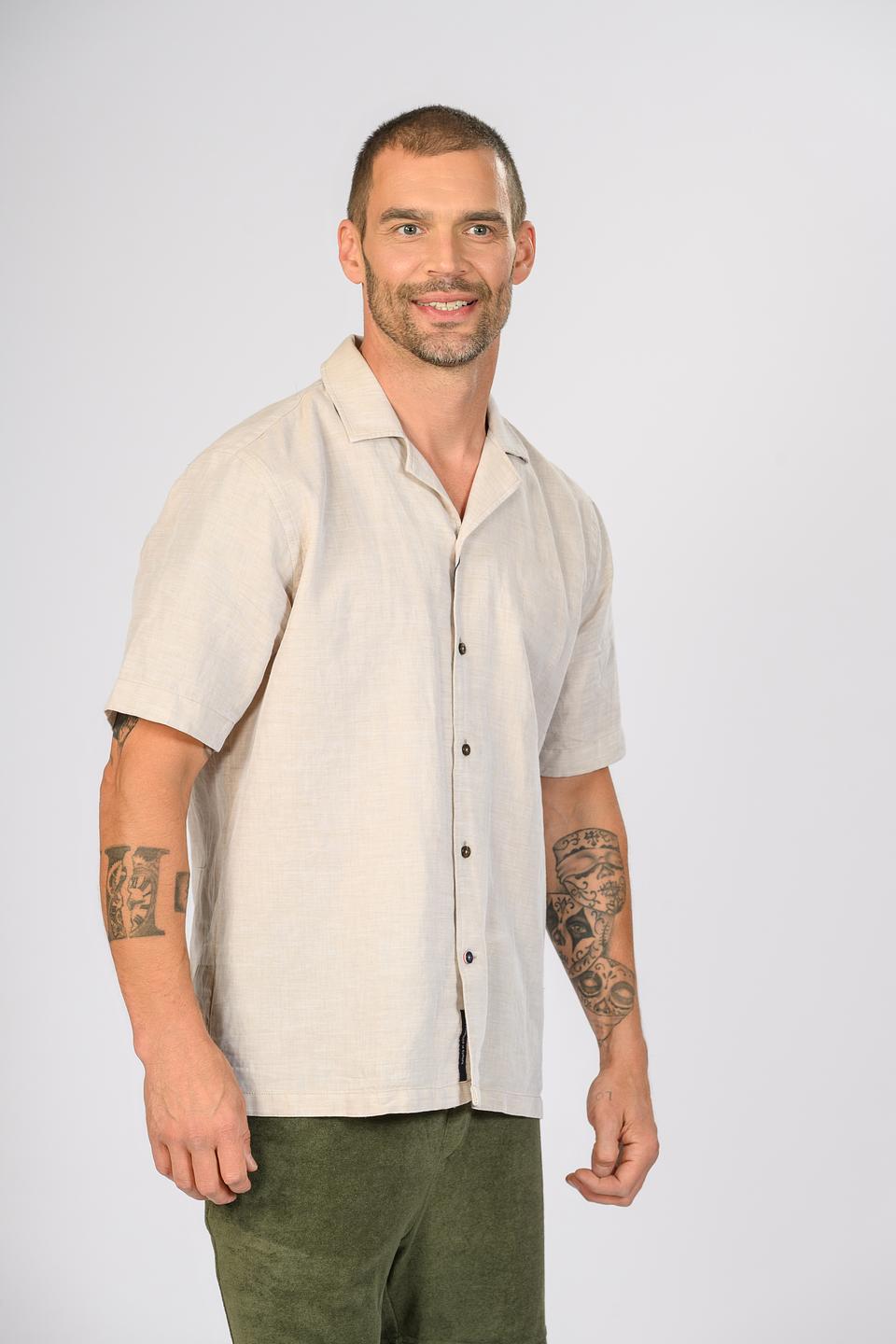 Рубашка Hechter мужская песочная