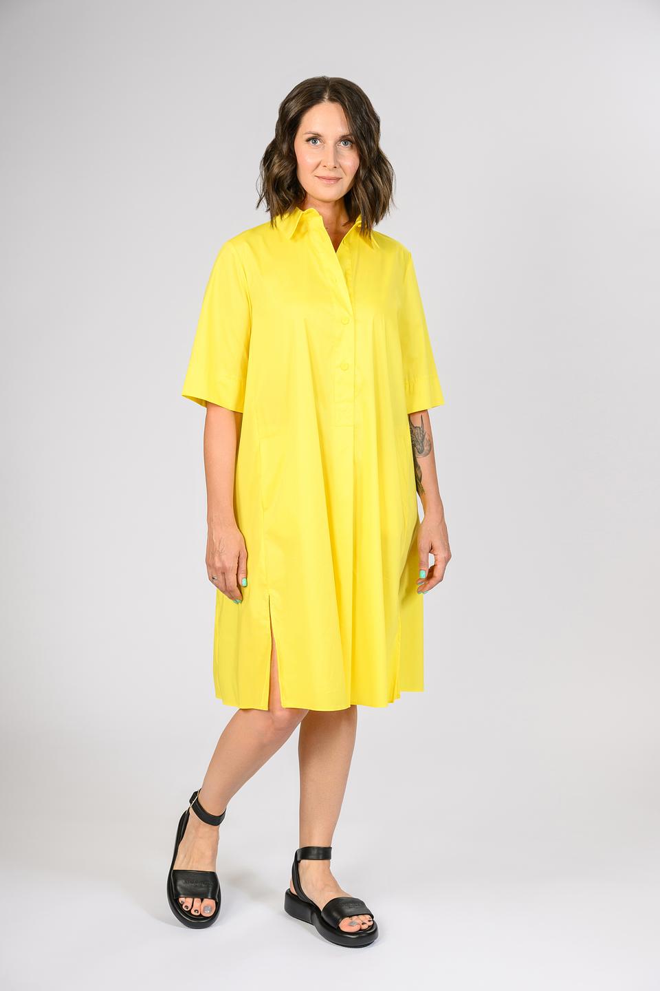 Платье рубашка Persona жёлтое