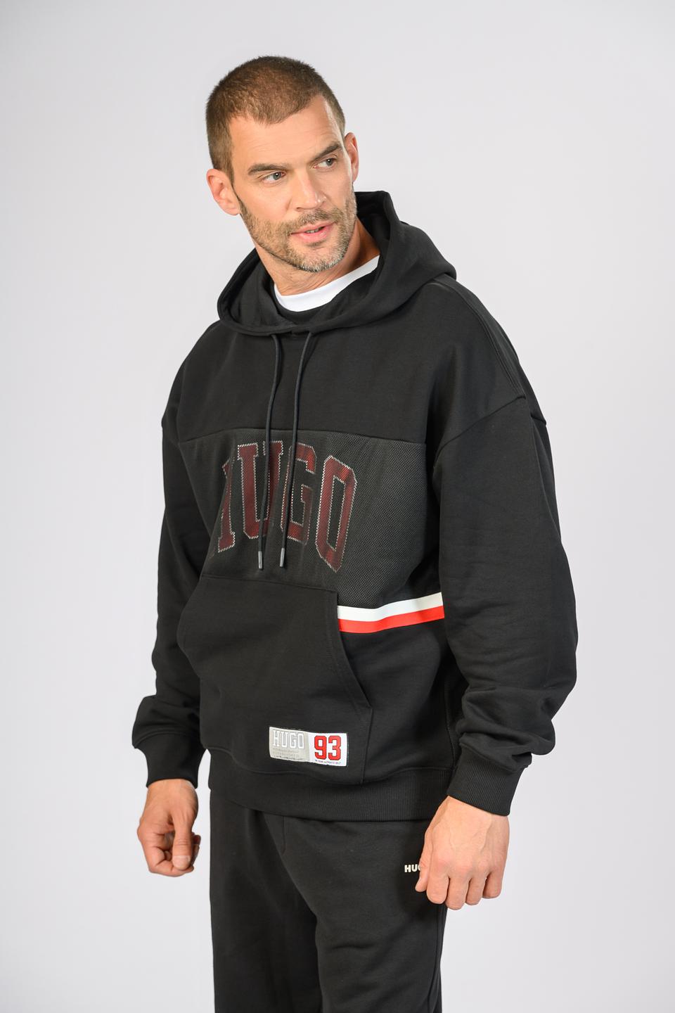 Толстовка Hugo с логотипом чёрная