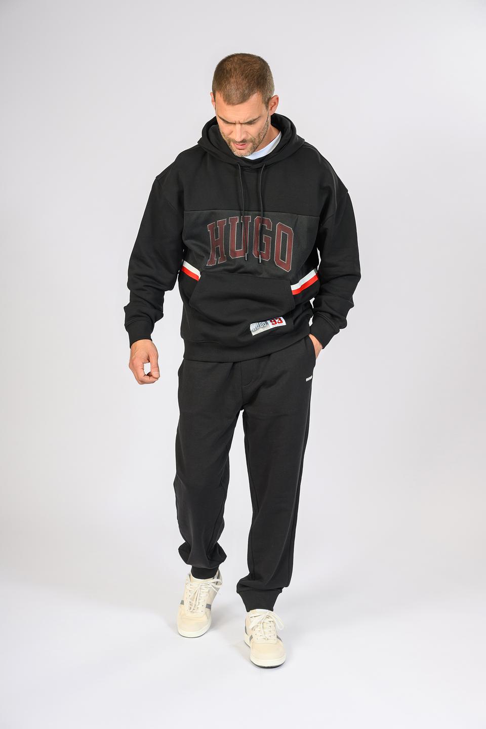 Толстовка Hugo с логотипом чёрная
