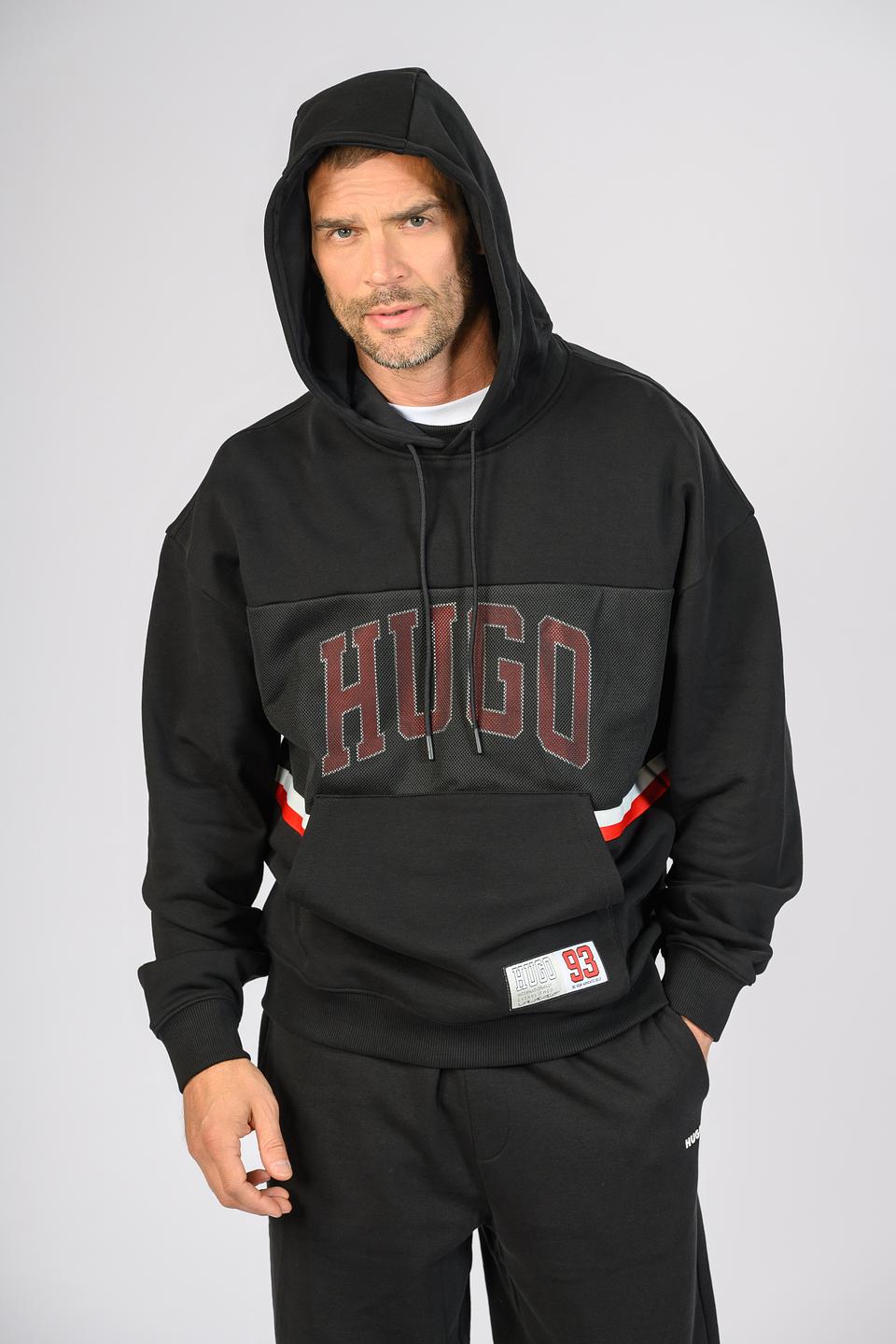 Толстовка Hugo с логотипом чёрная