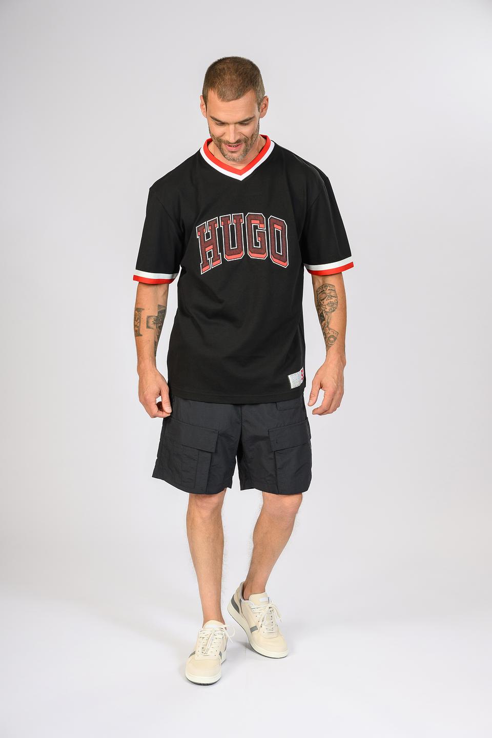 Футболка Hugo логотип чёрная