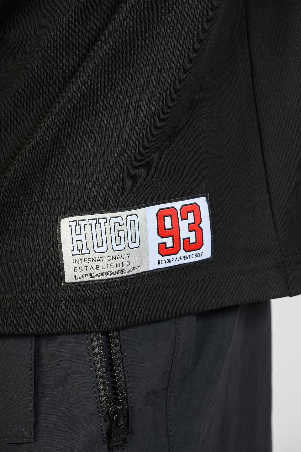 Футболка Hugo логотип чёрная