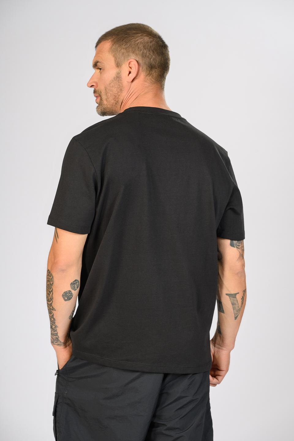 Футболка Hugo с принтом авто чёрная