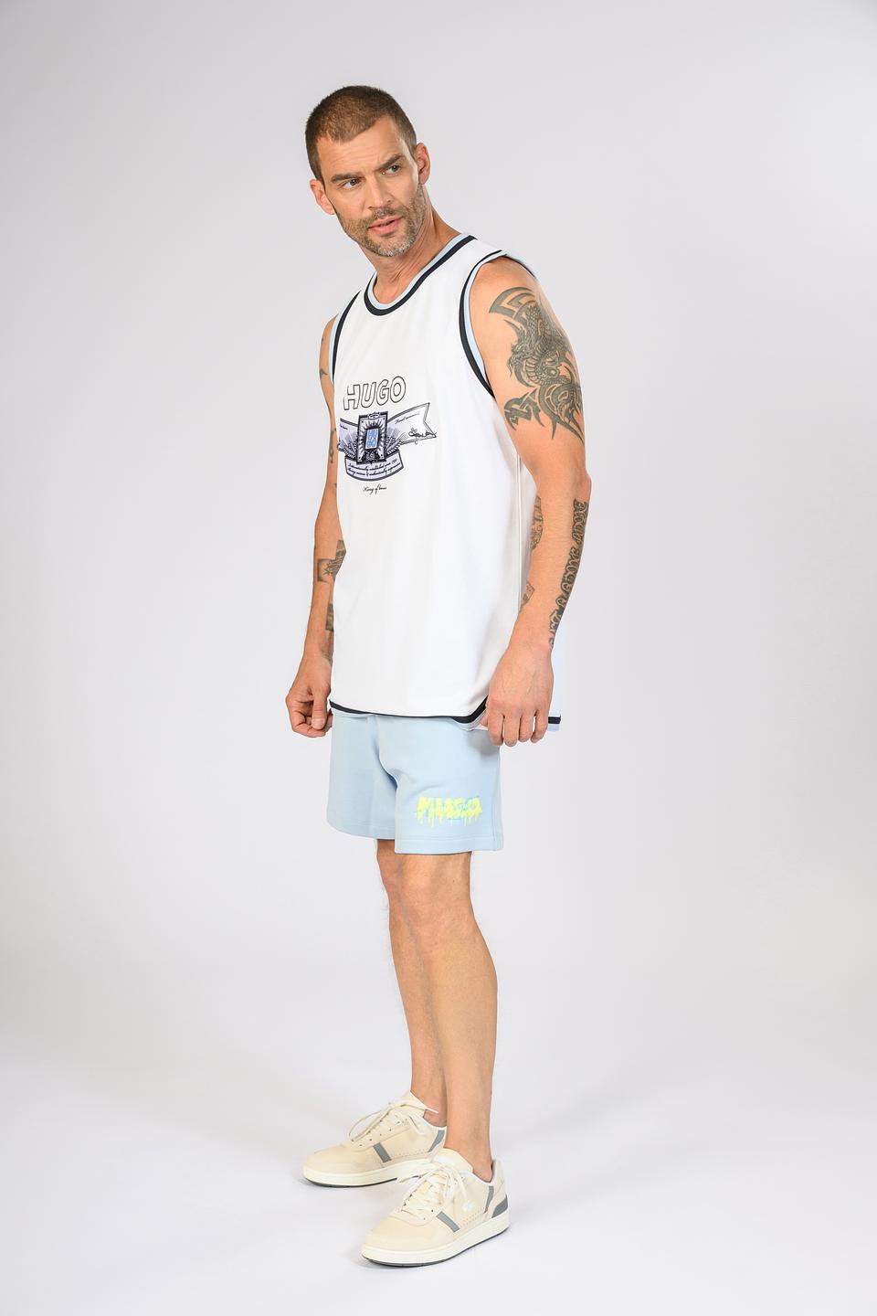Футболка Hugo мужская белая с принтом