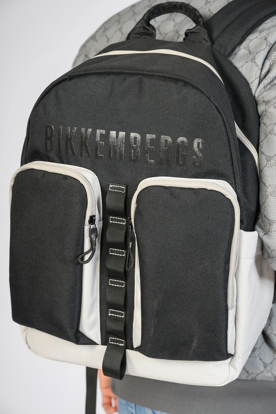 Bikkembergs чёрный рюкзак с контрастом
