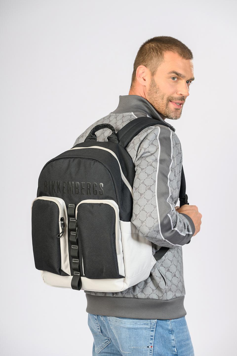 Bikkembergs чёрный рюкзак с контрастом