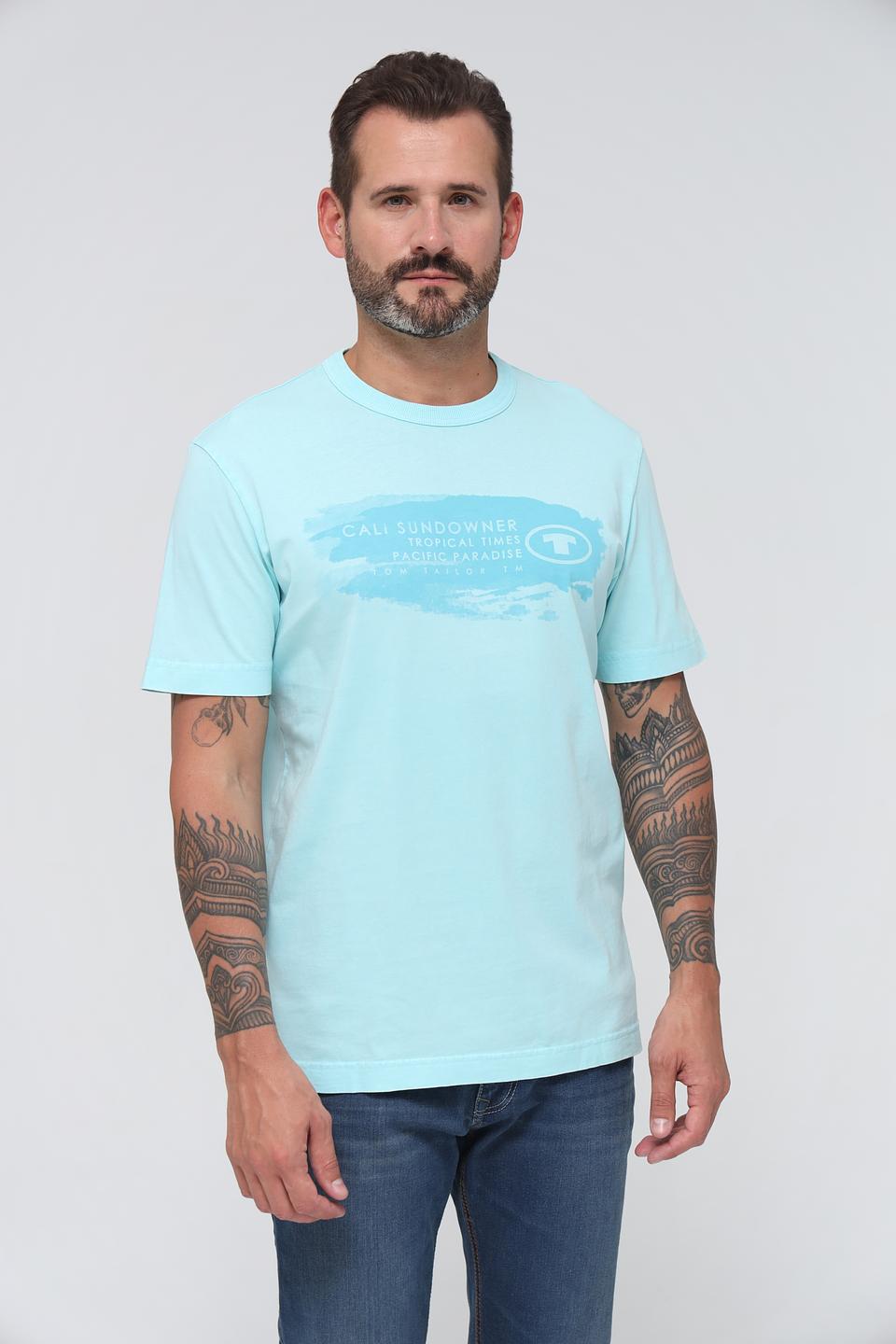 Футболка Tom Tailor CALI голубая