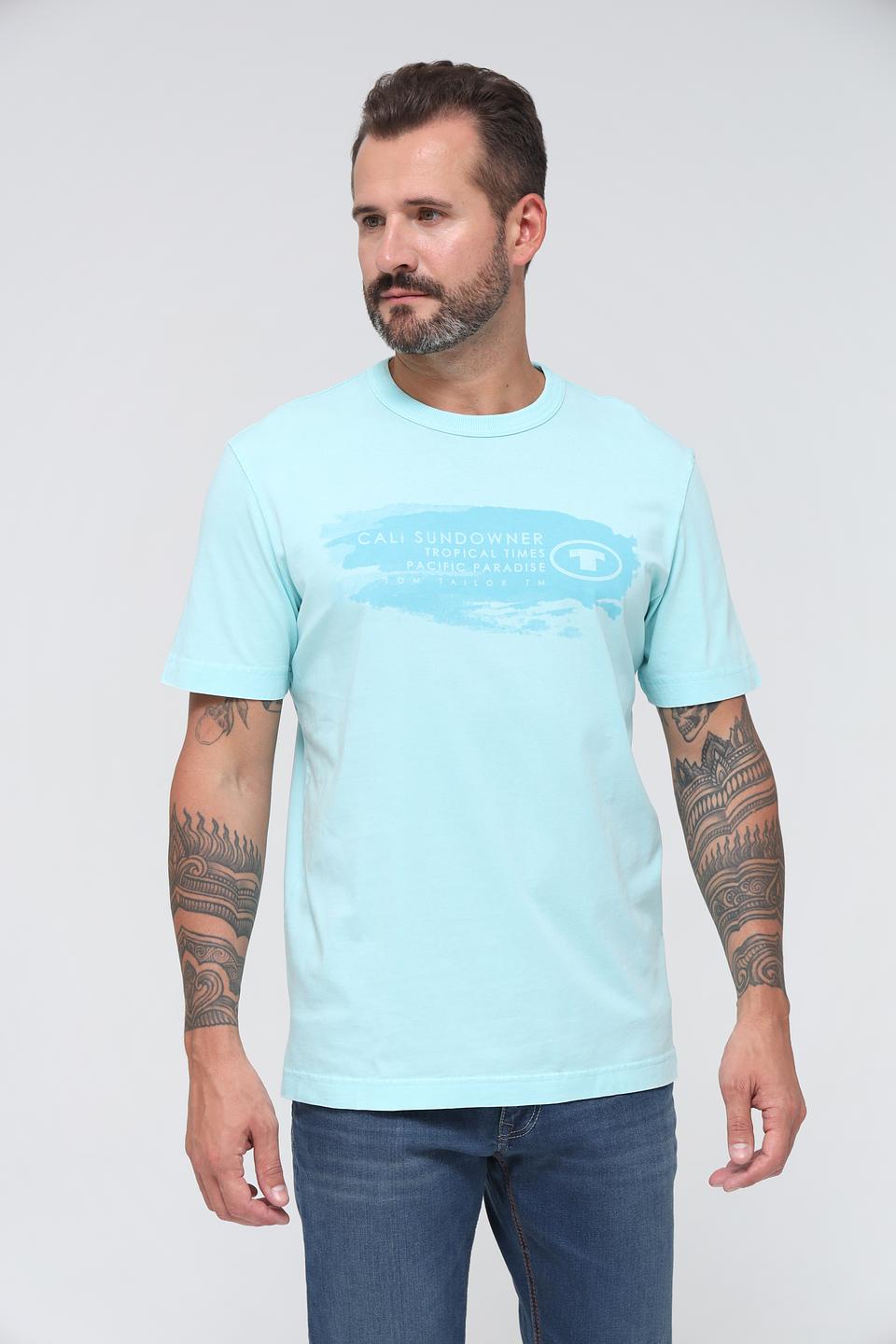 Футболка Tom Tailor CALI голубая