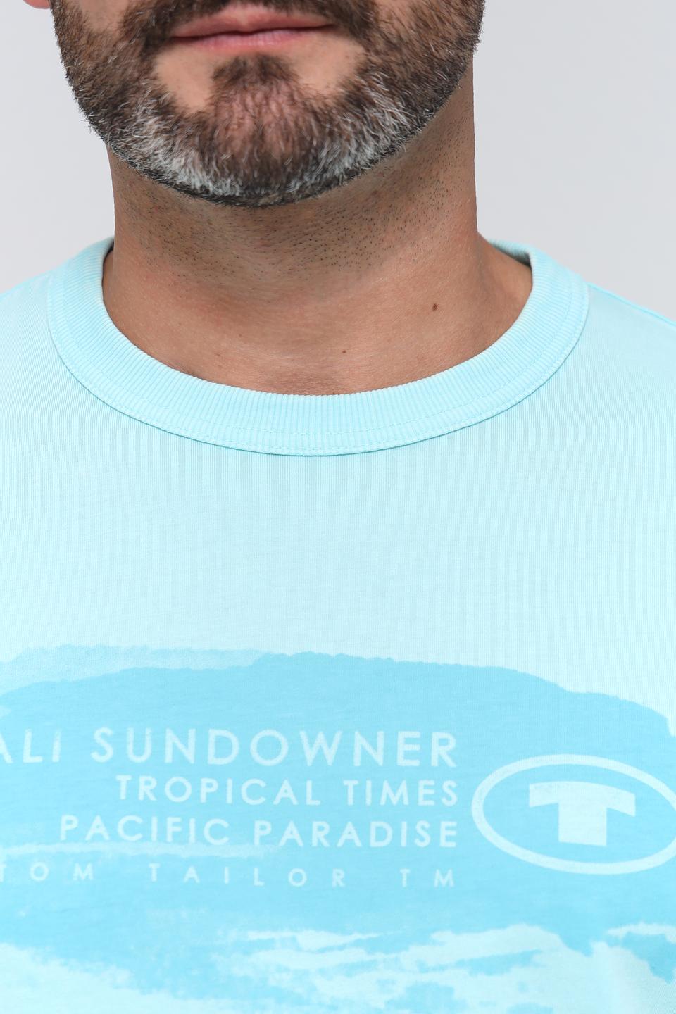 Футболка Tom Tailor CALI голубая