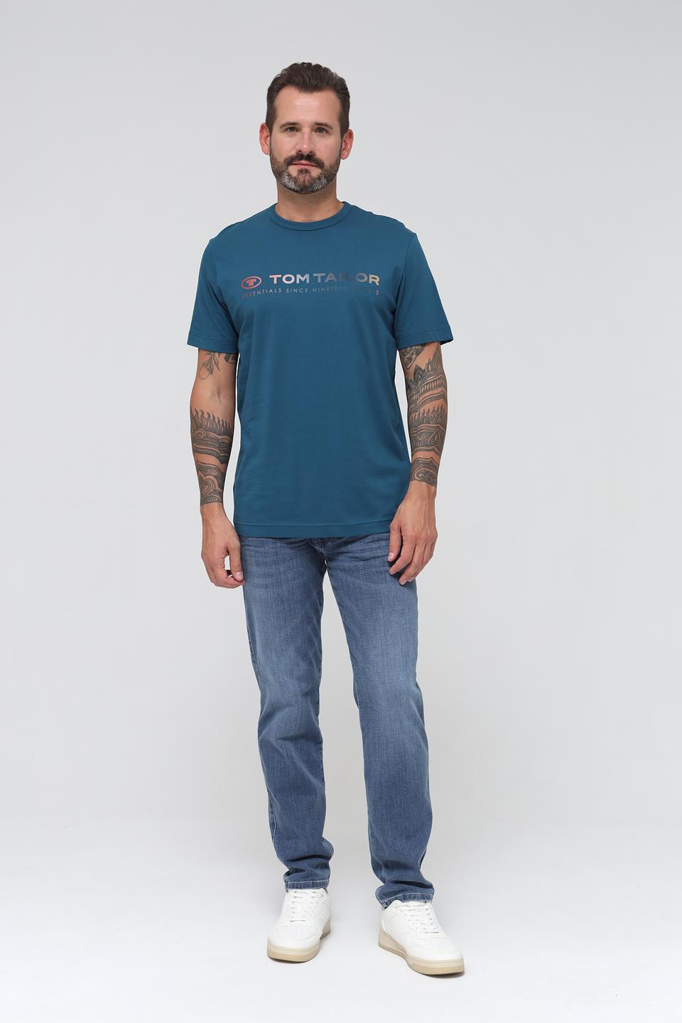 Футболка Tom Tailor мужская бирюзовая