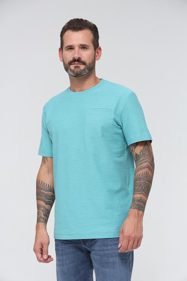 Футболка Tom Tailor бирюзовая с карманом