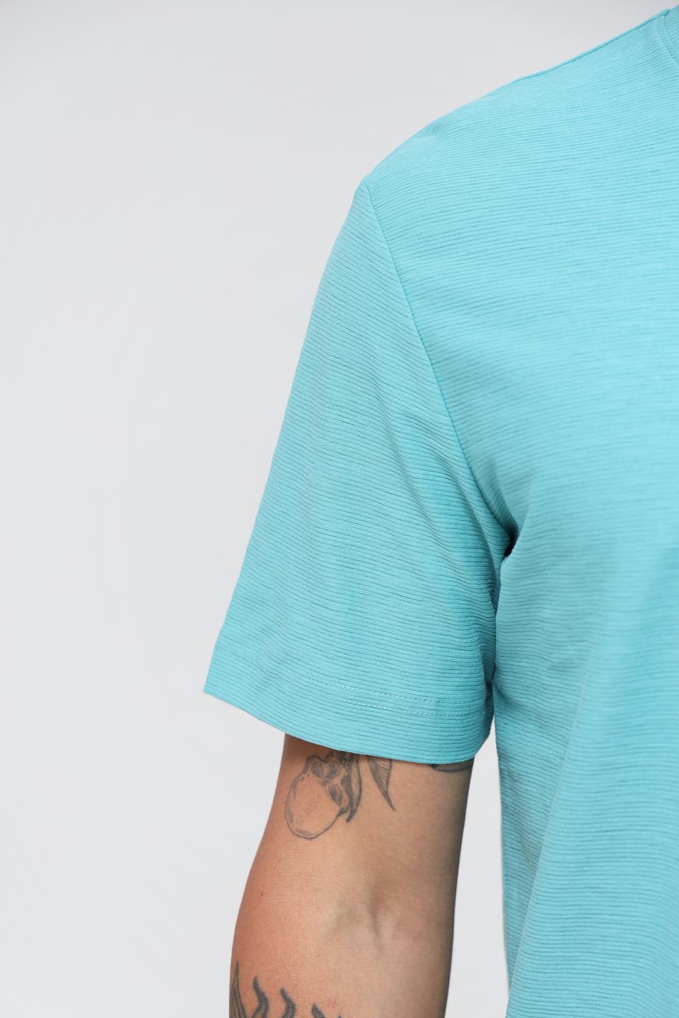 Футболка Tom Tailor бирюзовая с карманом