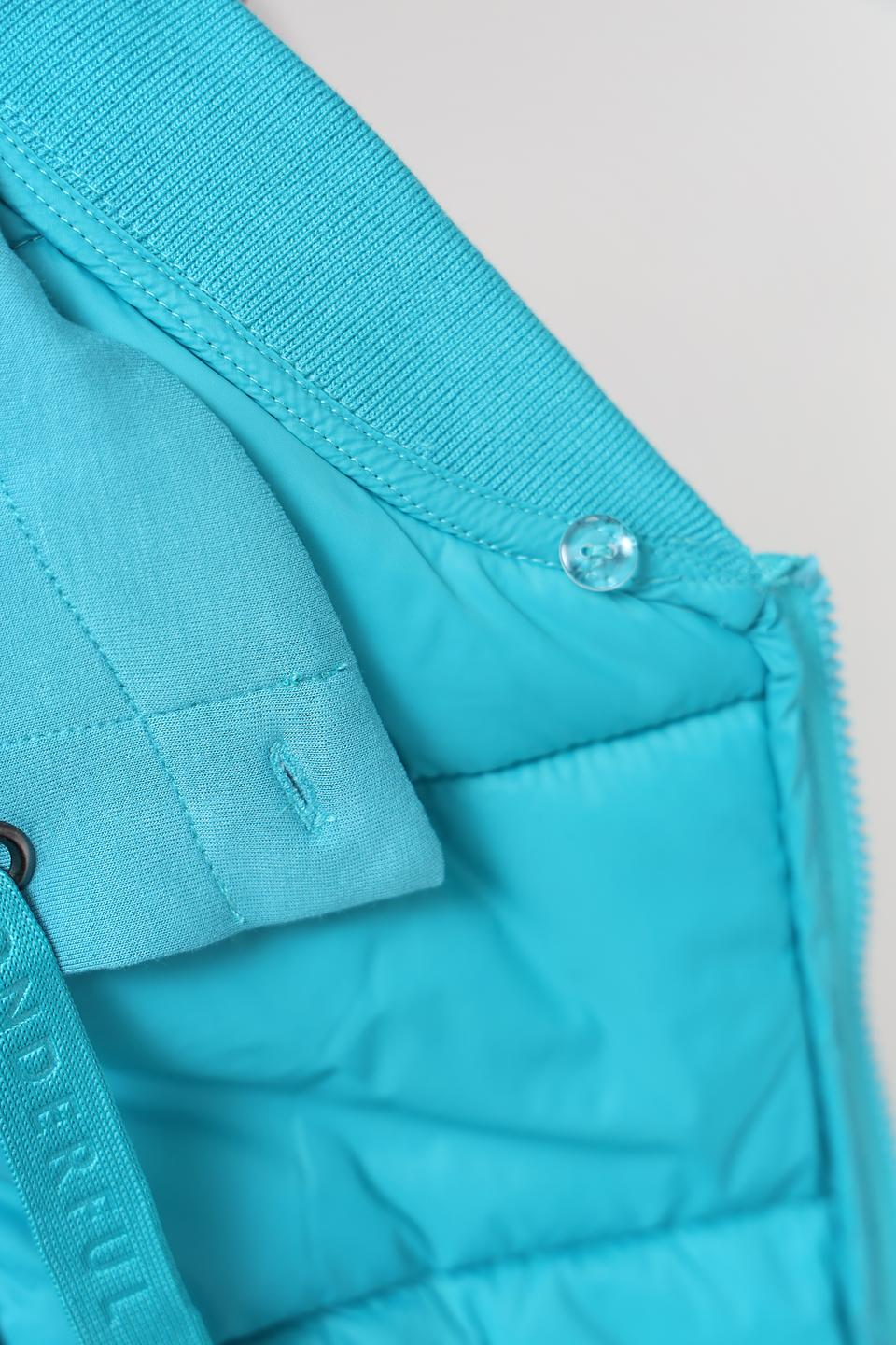 Жилет Lebek стеганый бирюзовый