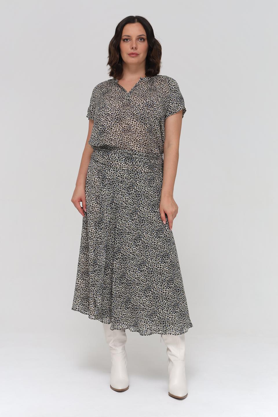 Блуза Luisa Cerano с леопардовым принтом