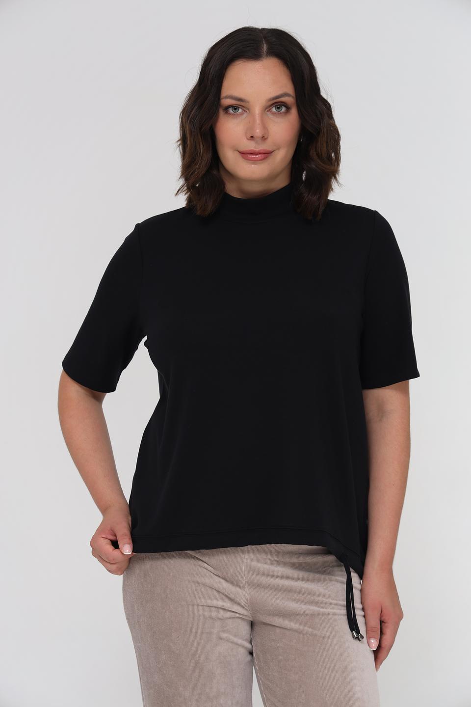 Водолазка Margittes чёрная с коротким рукавом