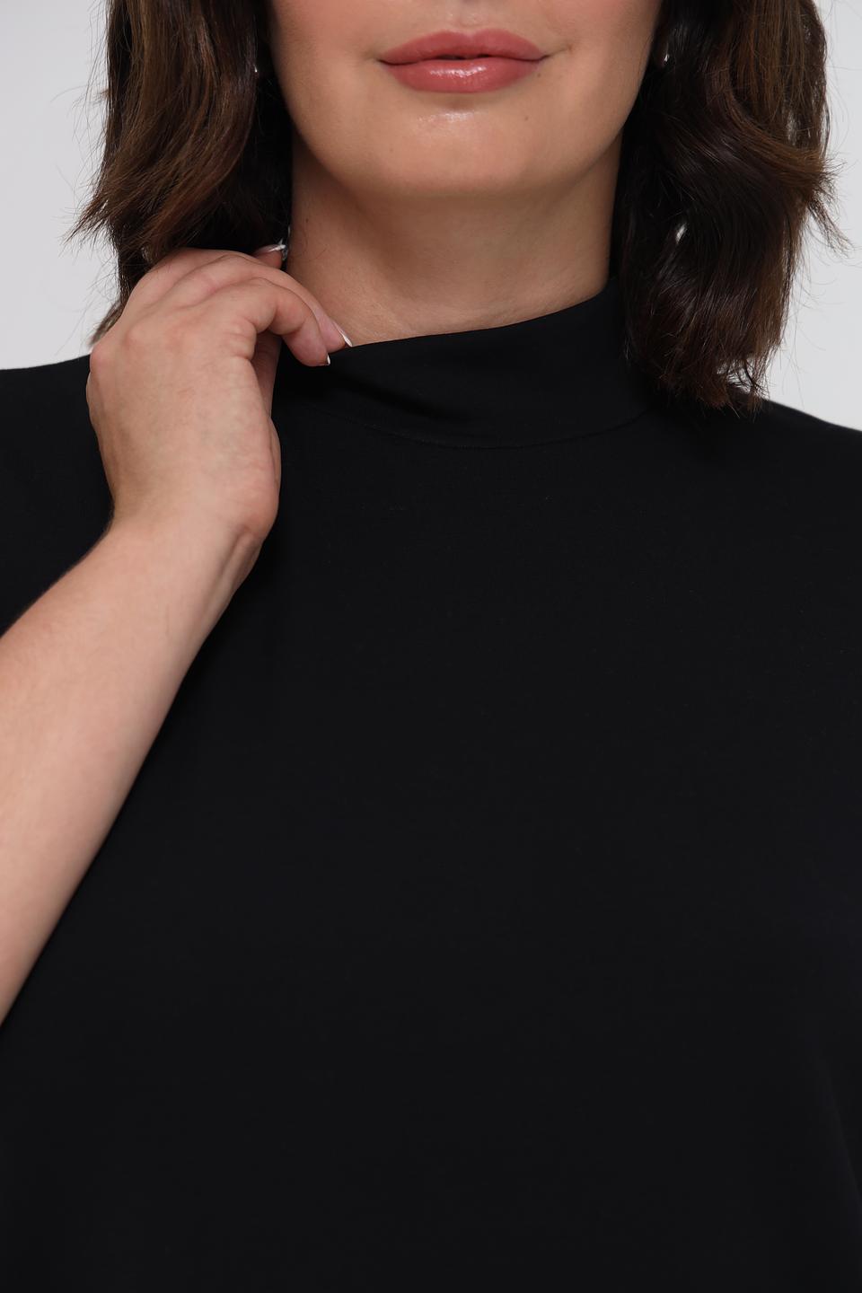 Водолазка Margittes чёрная с коротким рукавом