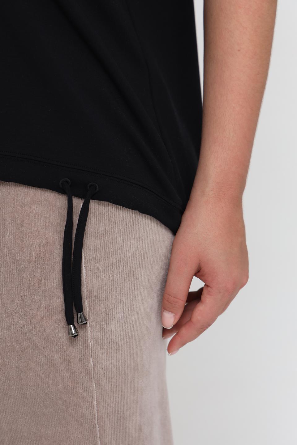 Водолазка Margittes чёрная с коротким рукавом