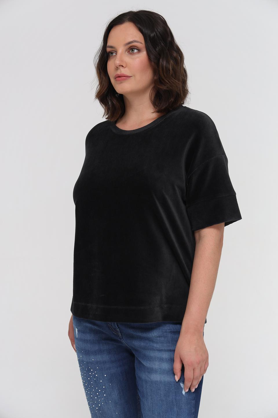 Пуловер Margittes чёрный с коротким рукавом