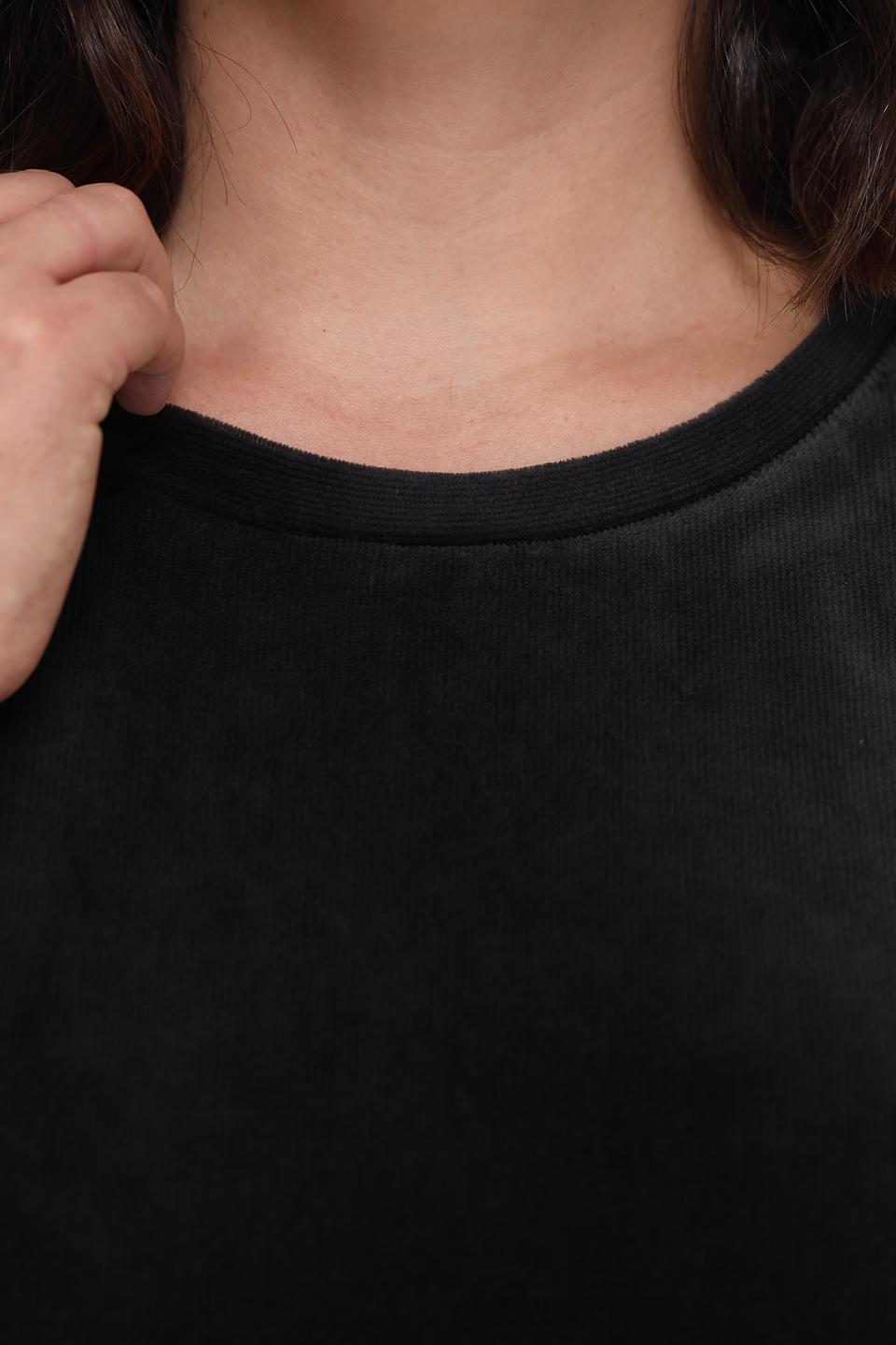 Пуловер Margittes чёрный с коротким рукавом