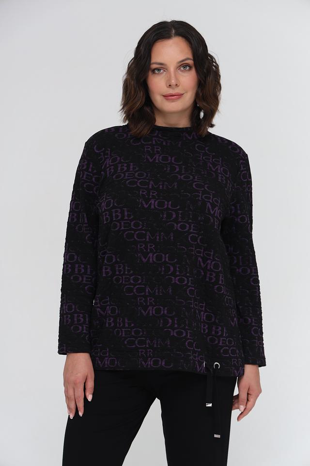 Пуловер Doris Streich с принтом чёрный