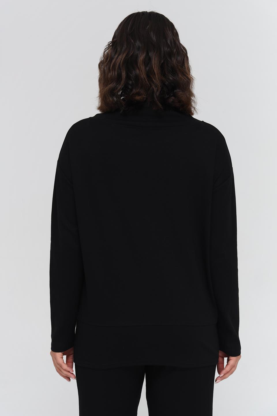 Пуловер Doris Streich с надписью чёрный