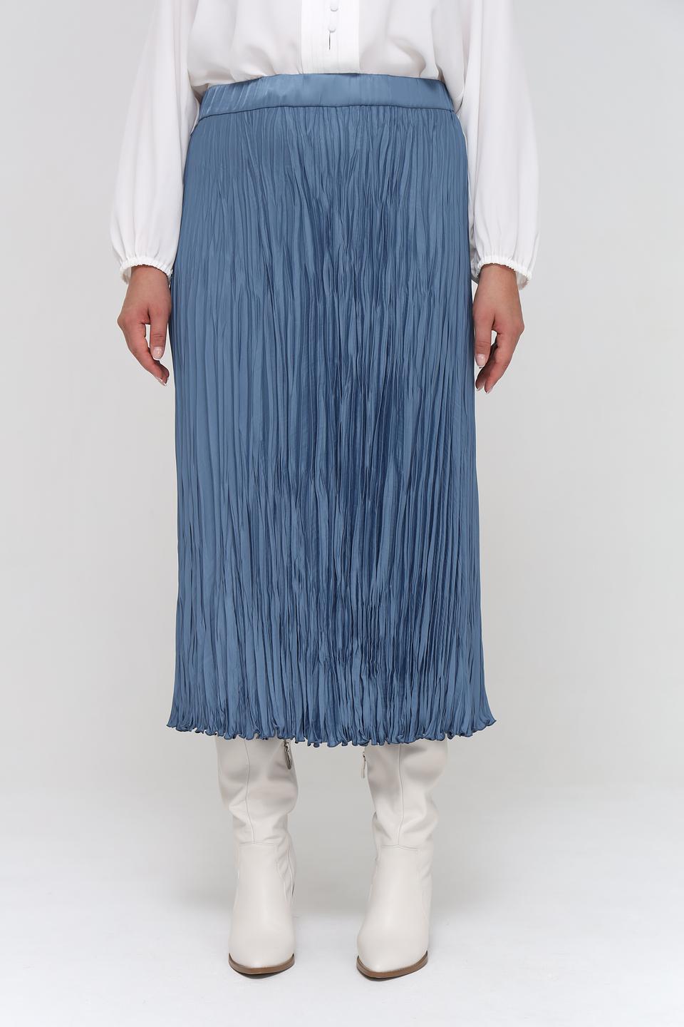 Юбка плиссе Luisa Cerano голубая
