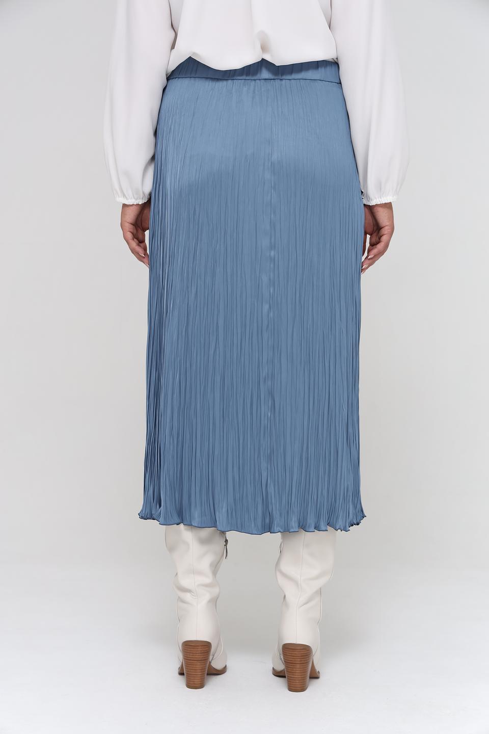 Юбка плиссе Luisa Cerano голубая