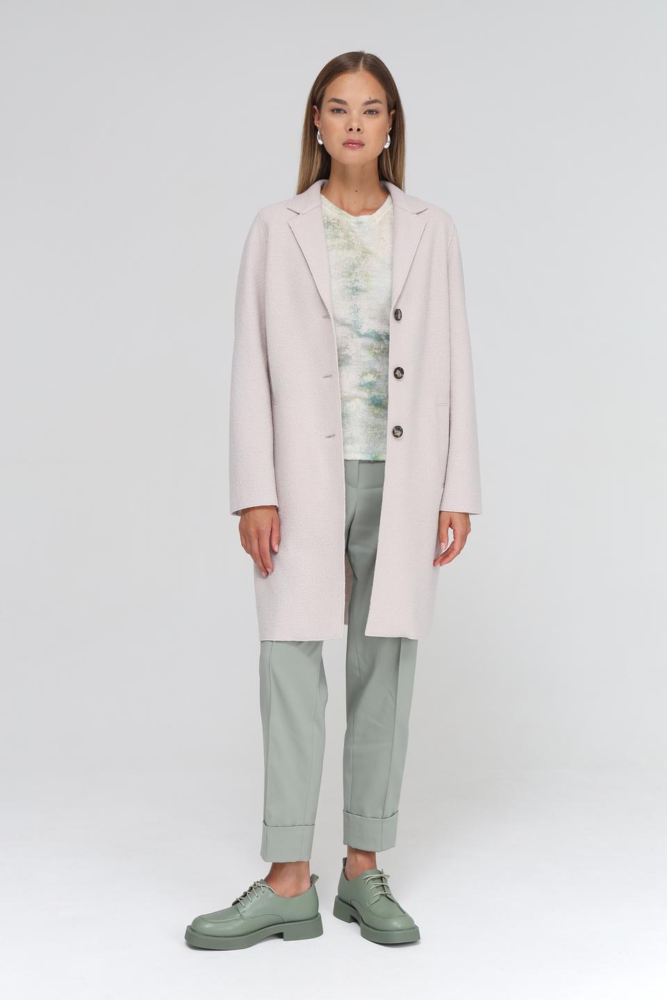 Пальто Oui женское бежевое