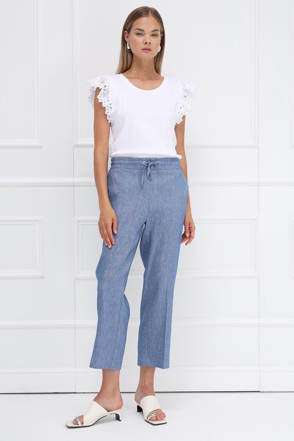 Брюки Monari лен, голубой