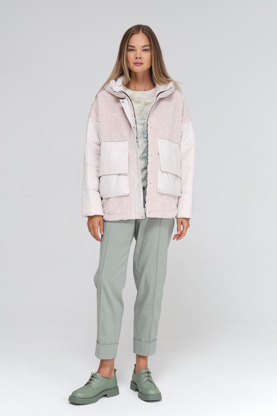 Куртка Electra style комбинированная бежевая