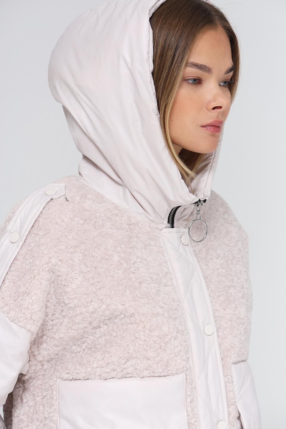 Куртка Electra style комбинированная бежевая