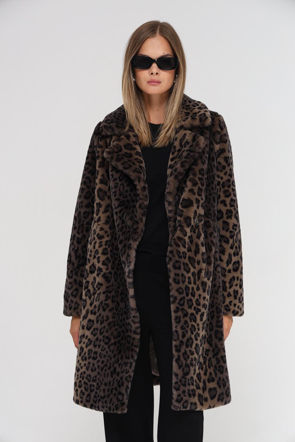 Пальто Electra style леопард