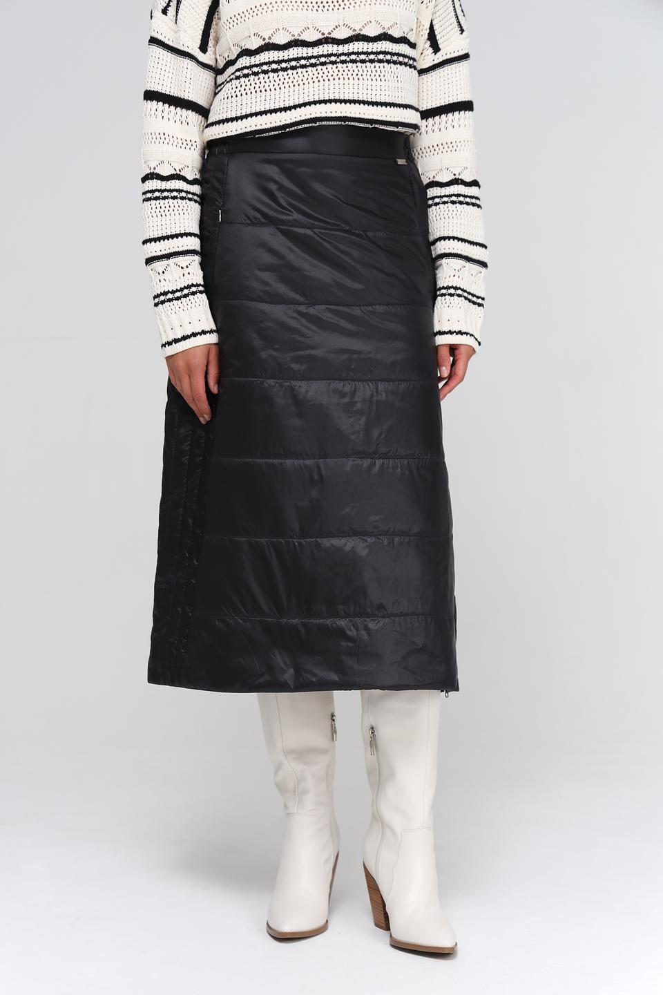 Юбка Beatris стеганая чёрная