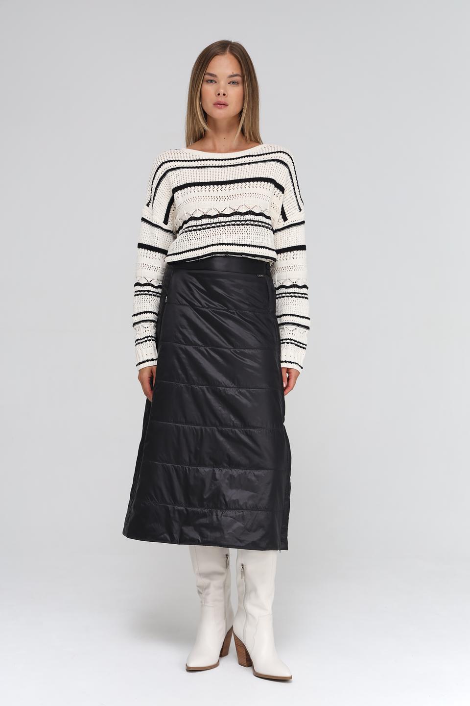 Юбка Beatris стеганая чёрная