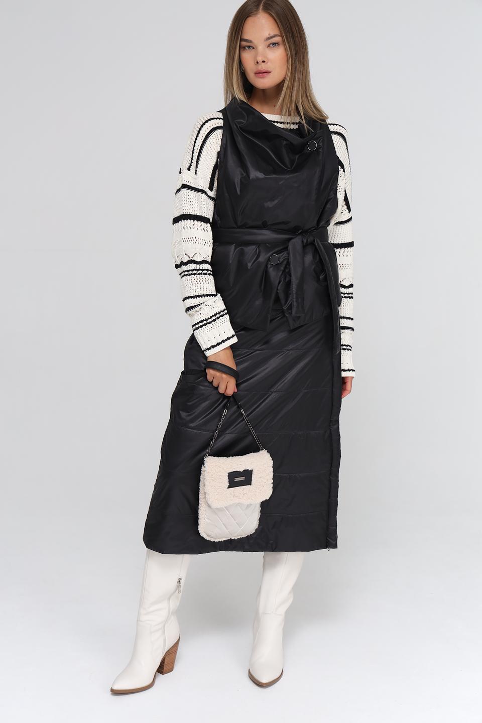 Юбка Beatris стеганая чёрная