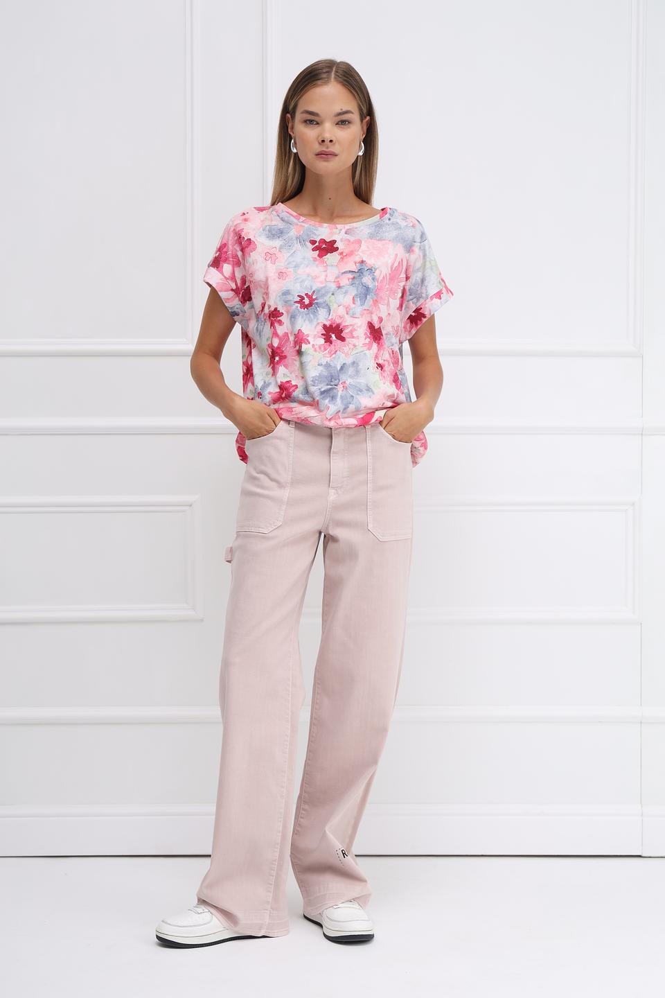 Футболка Monari с цветочным принтом