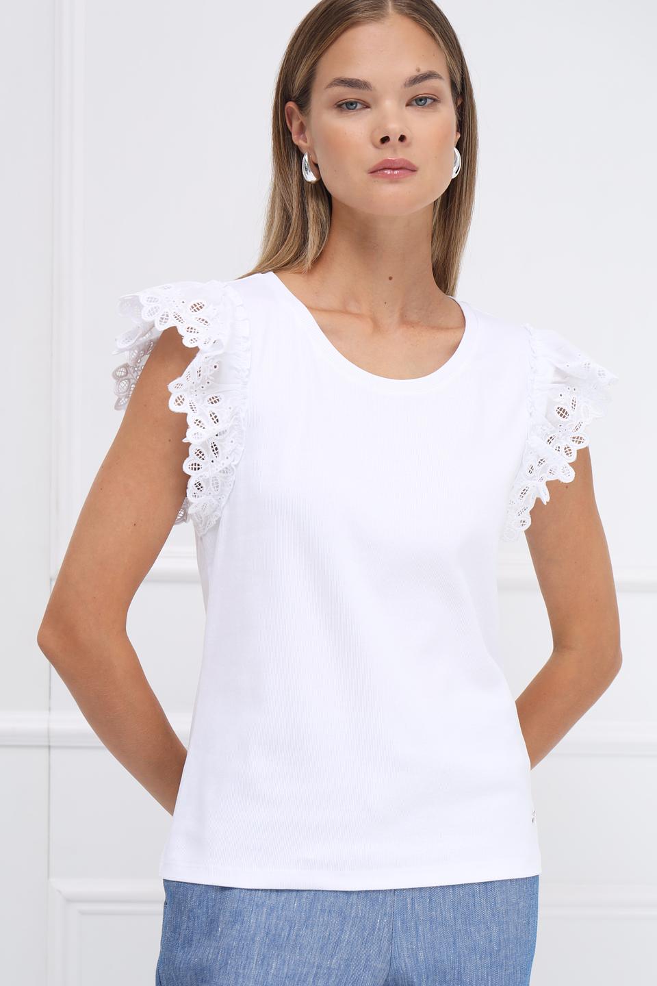 Футболка Monari с кружевом