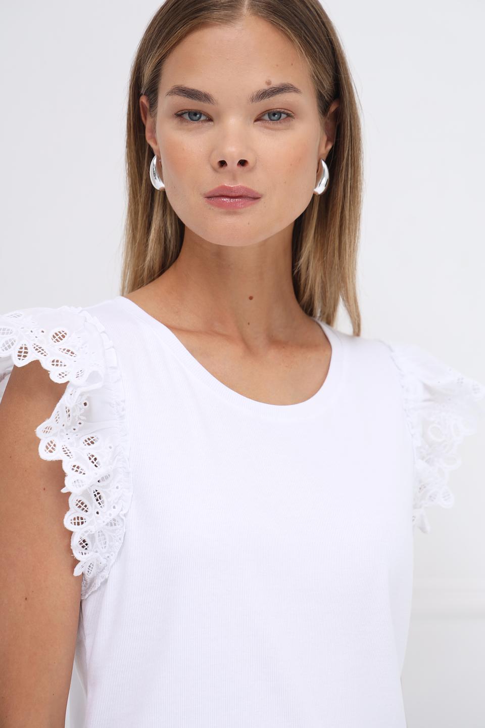 Футболка Monari с кружевом