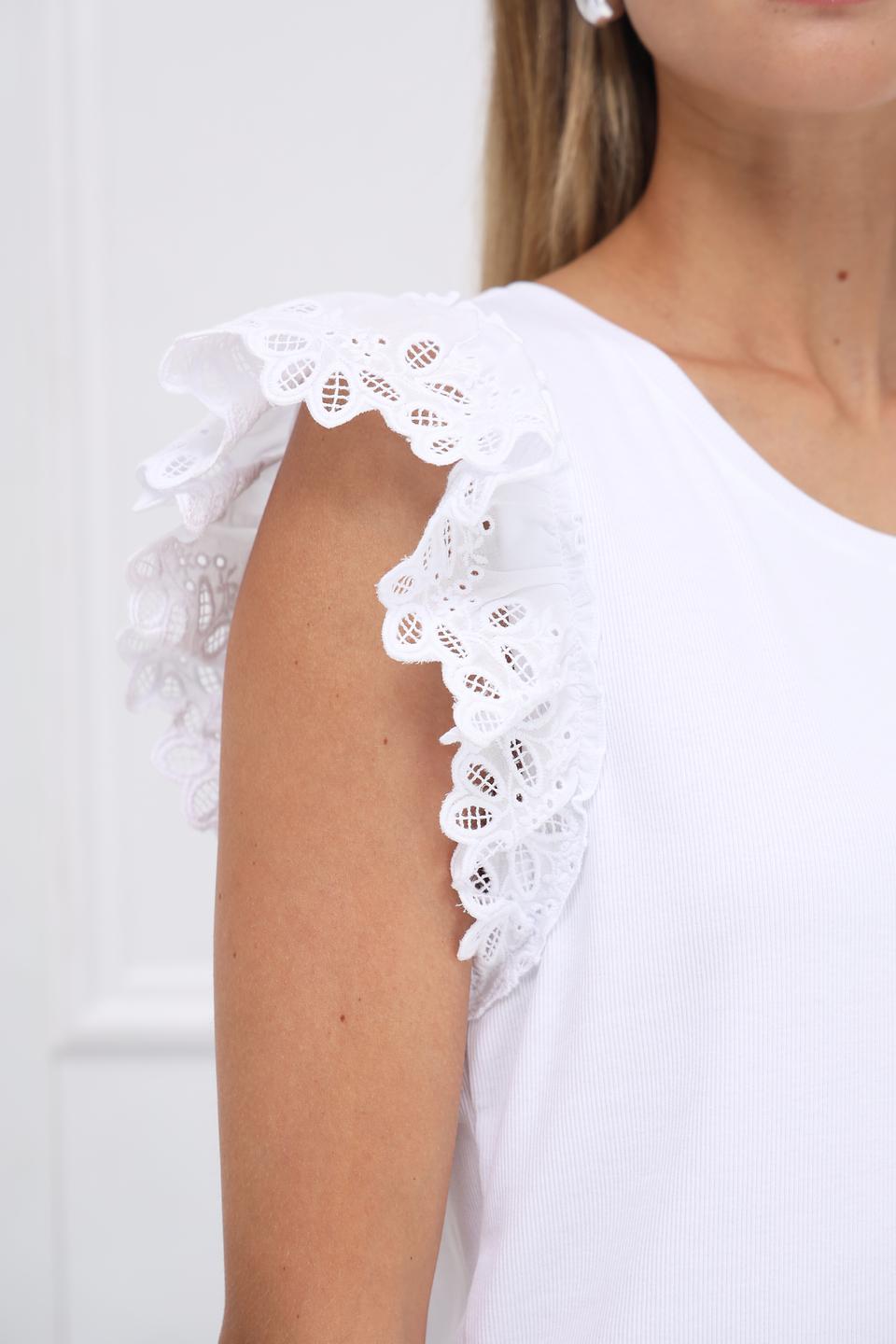 Футболка Monari с кружевом