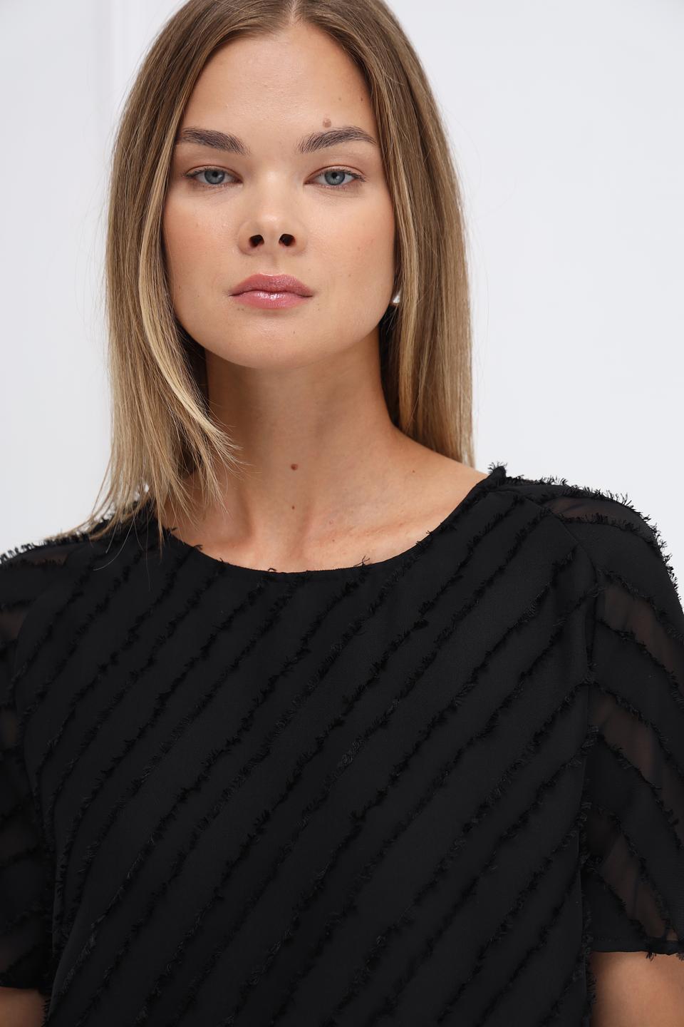 Блуза Gerry Weber EDITION чёрная с текстурой