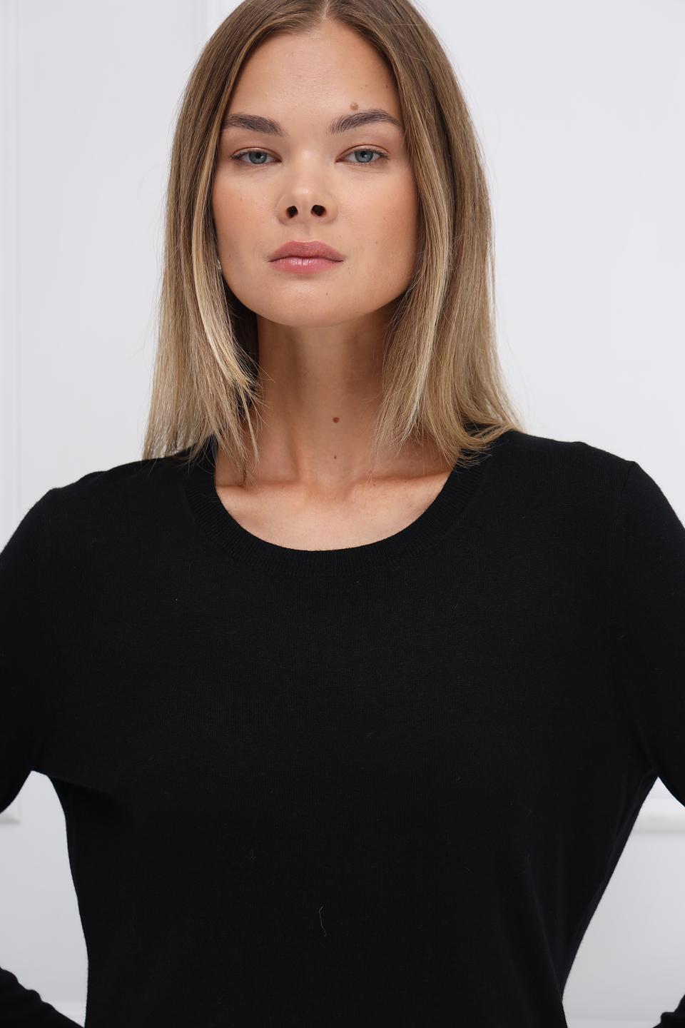 Пуловер Gerry Weber чёрный с воланами